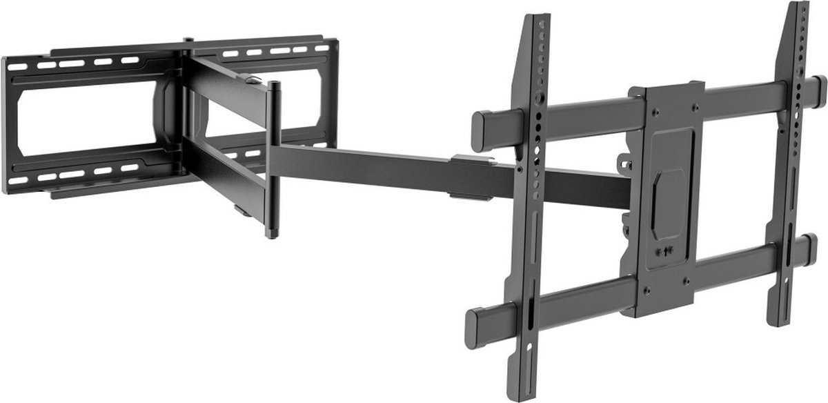 TECHLY mounting kit - full-motion - for flat panel - extra long - black - Maks 70 kg - Maks størrelse 80"