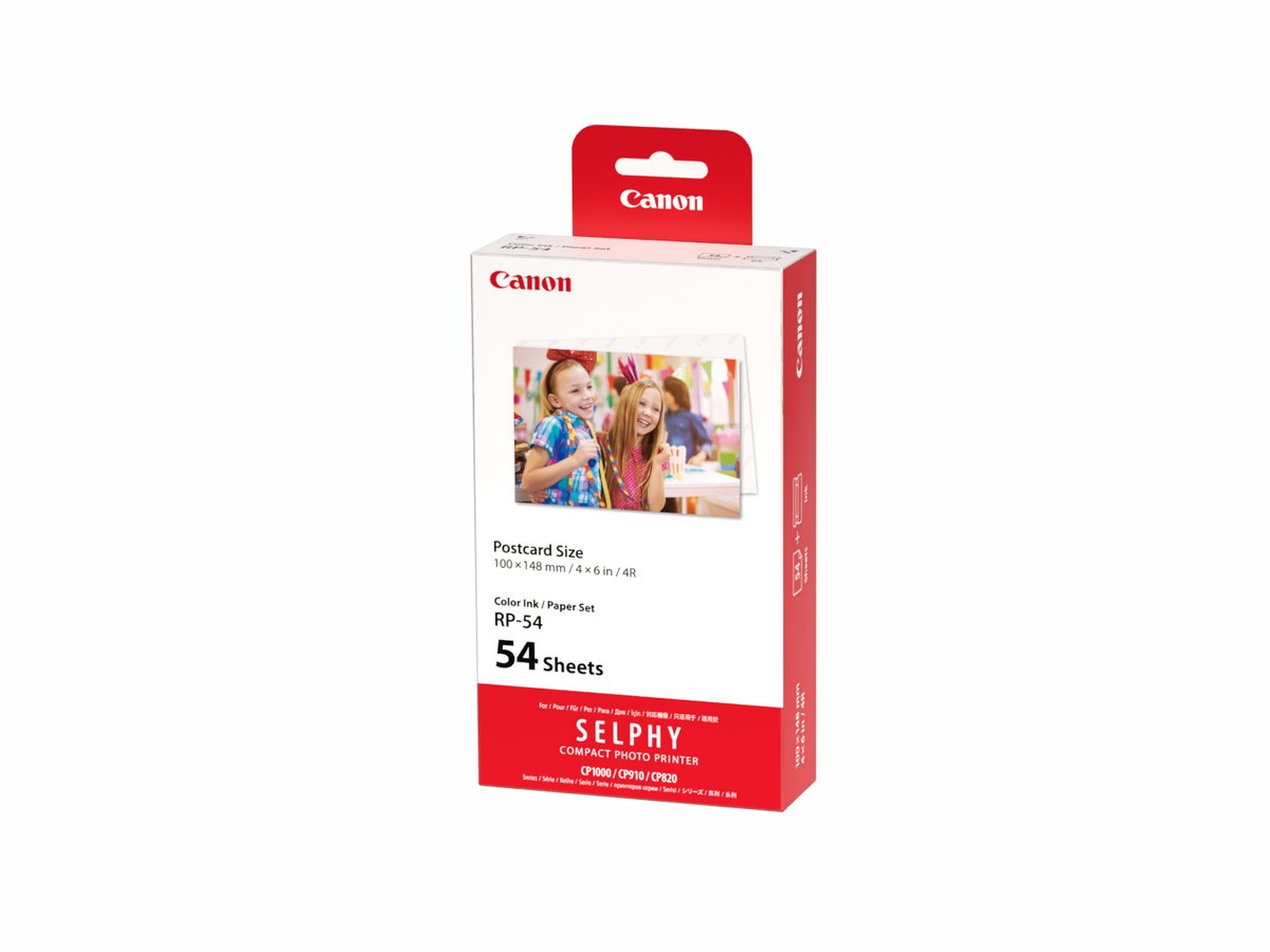 Canon RP-54 Color Ink Paper Set for Selphy