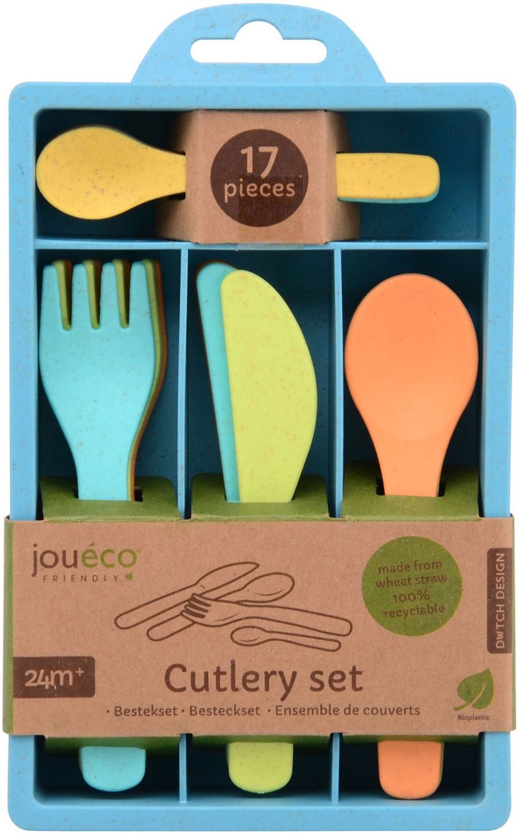 Jouéco Bio Cutlery Set 17 pieces.