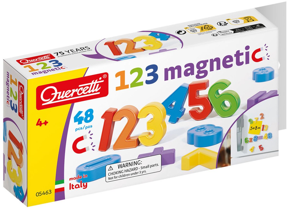 Quercetti Magnetic Numbers (48 pcs)