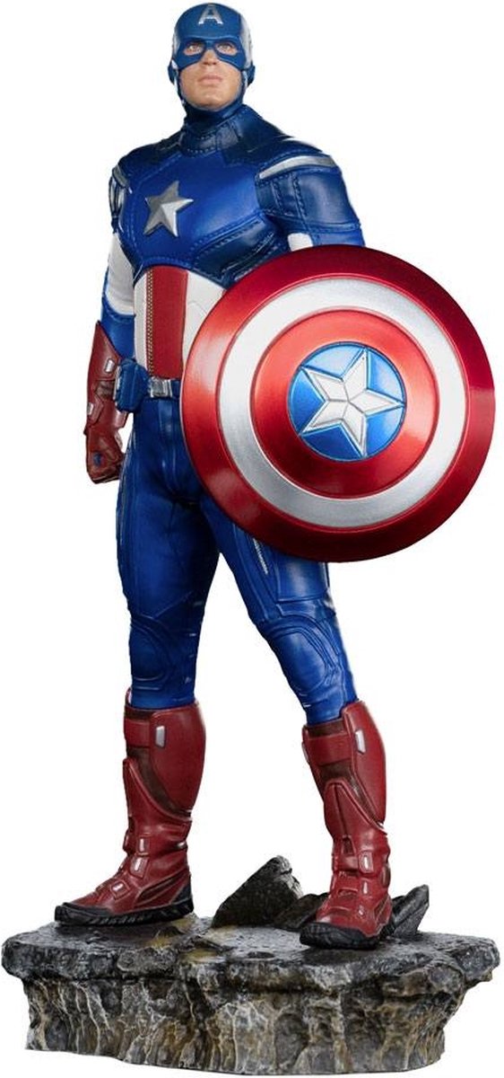 Iron Studios - Marvel The Infinity Saga: BDS 1:10 Art Scale Statue - Captain America - Figur