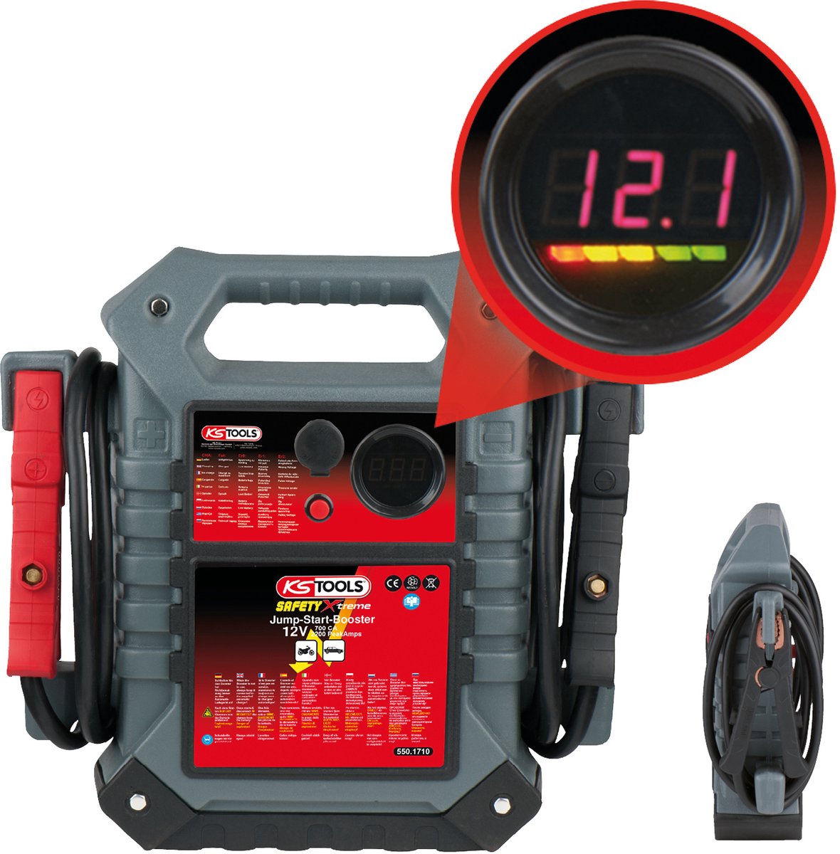 KS Tools Système de démarrage rapide 550.1710 Courant daide au démarrage (12 V)=700 A