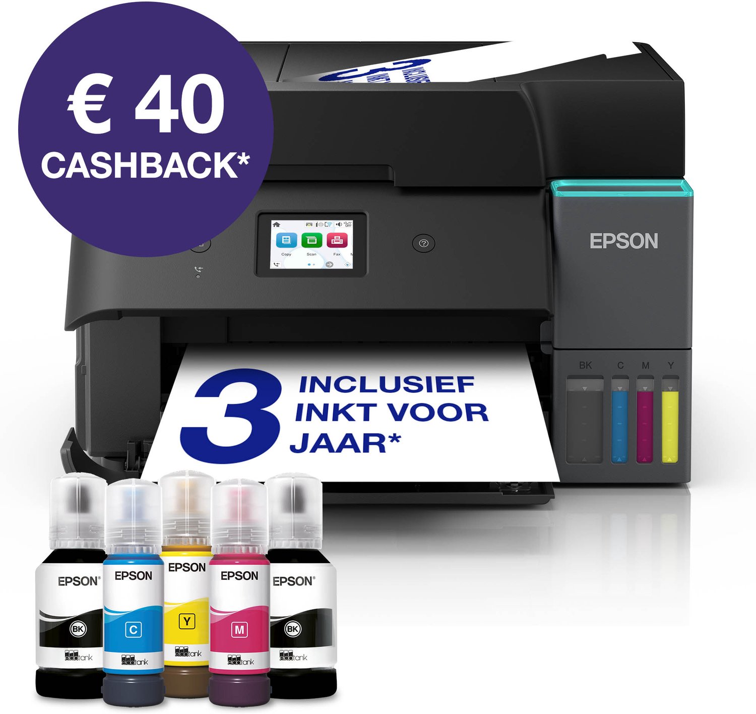 Epson EcoTank ET-4950 Multifunktion - Farve - Blæk