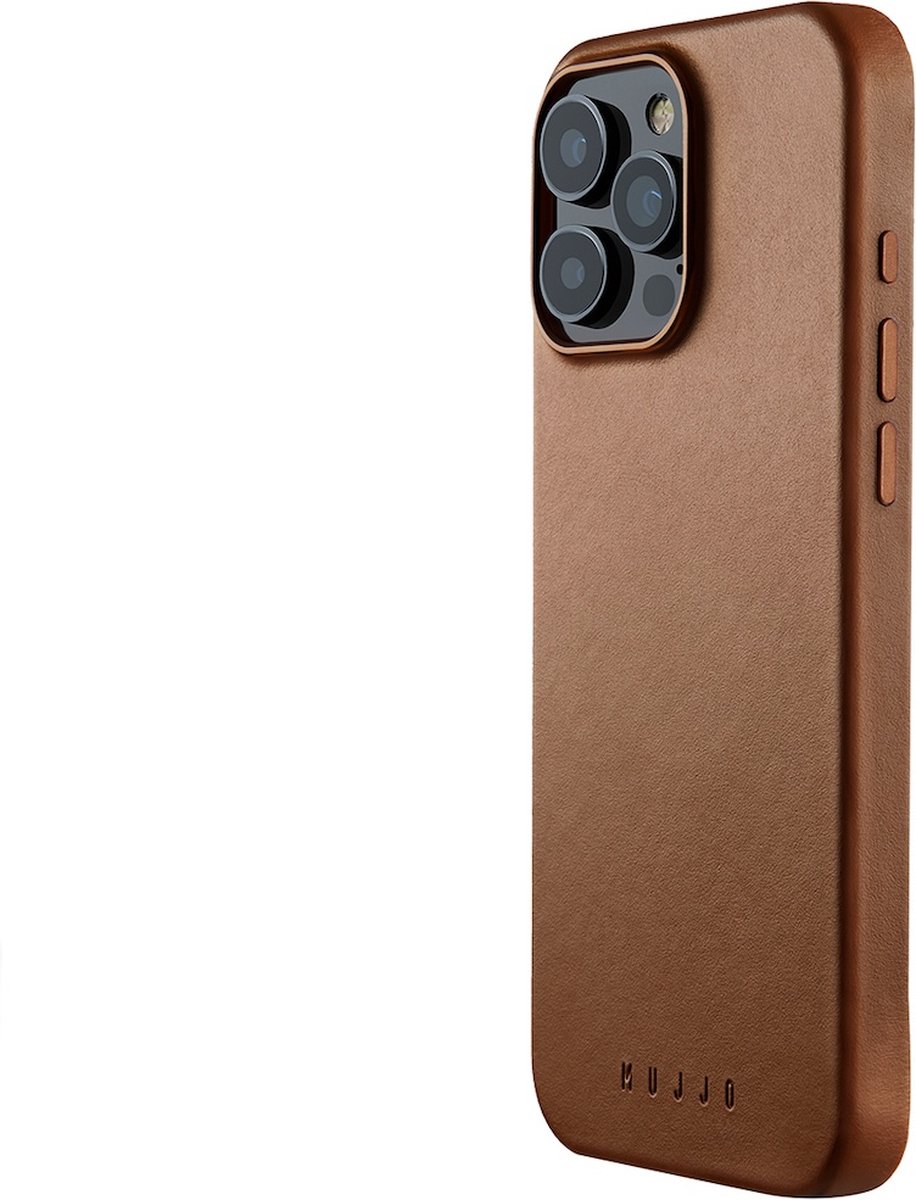 Mujjo Leather Case for iPhone 16 Pro Max - Tan