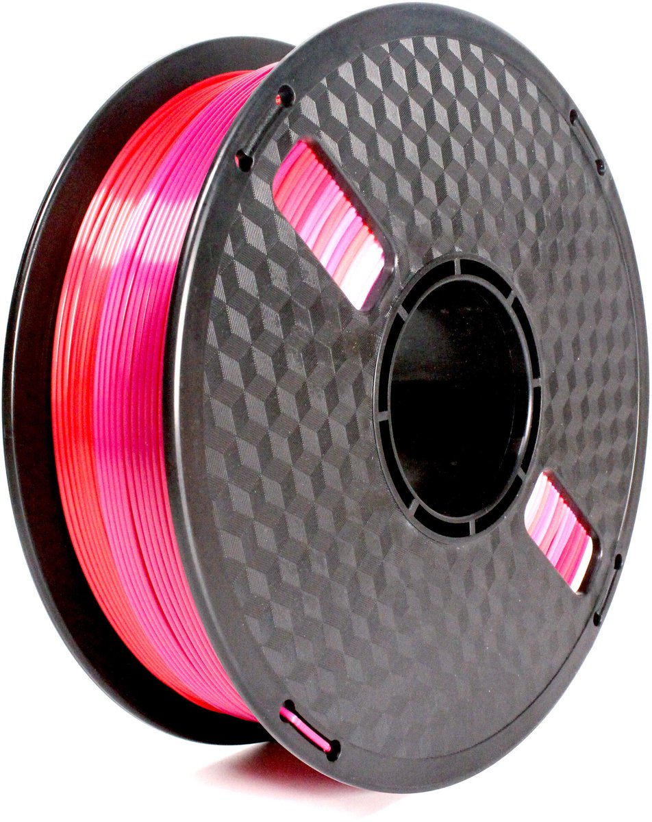 Gembird Silk PLA filament - Purple to red - 1.75mm ø - 1 kg