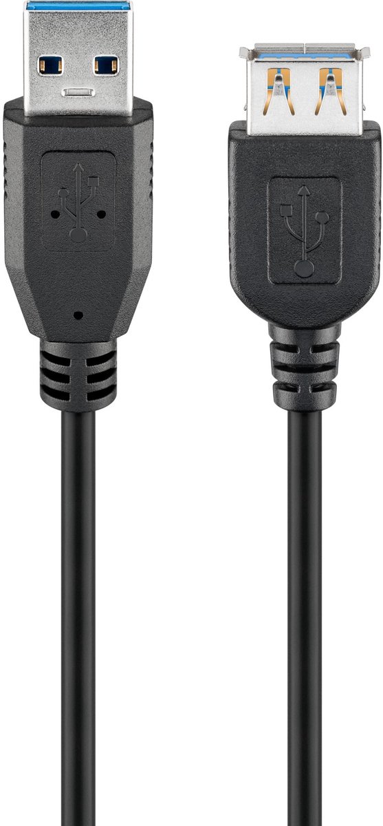 Pro USB-A <-> USB-A - 5m - Sort