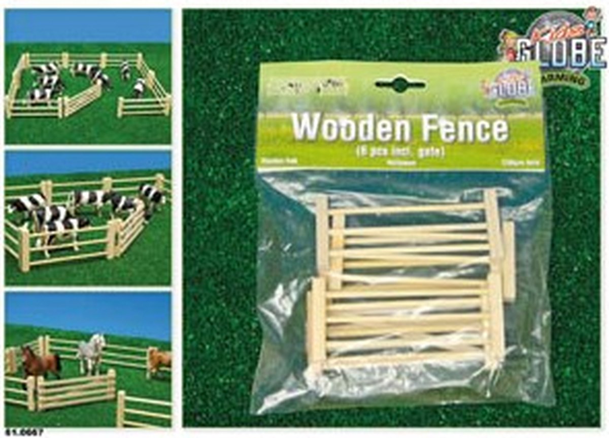 Kids Globe Wooden Fences 1:32 6 pcs.