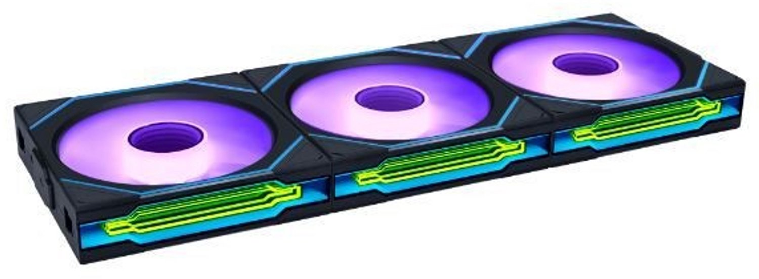 Lian Li UNI FAN SL-INFINITY Wireless Reverse (3-pack) - Kabinet køler - 120mm - Sort med RGB LED lys - 32 dBA