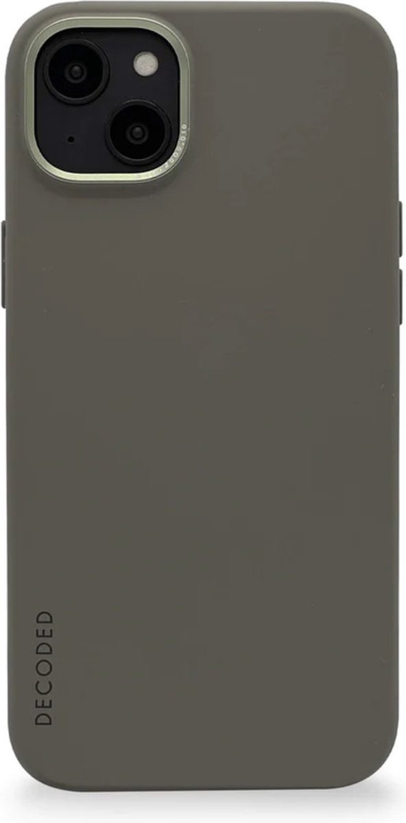 Decoded Silicone BackCover - olive - iPhone 14 Plus