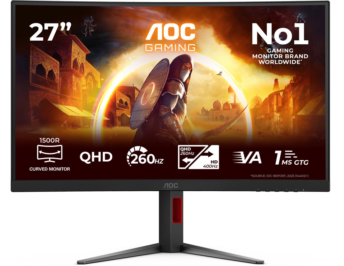 27" AOC CQ27G4Z2 - 27" | QHD | 260Hz | 1500R curved