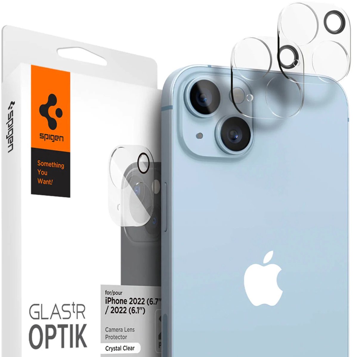 Spigen Glass Optik 2 Pack - clear - iPhone 14/iPhone 14 Plus