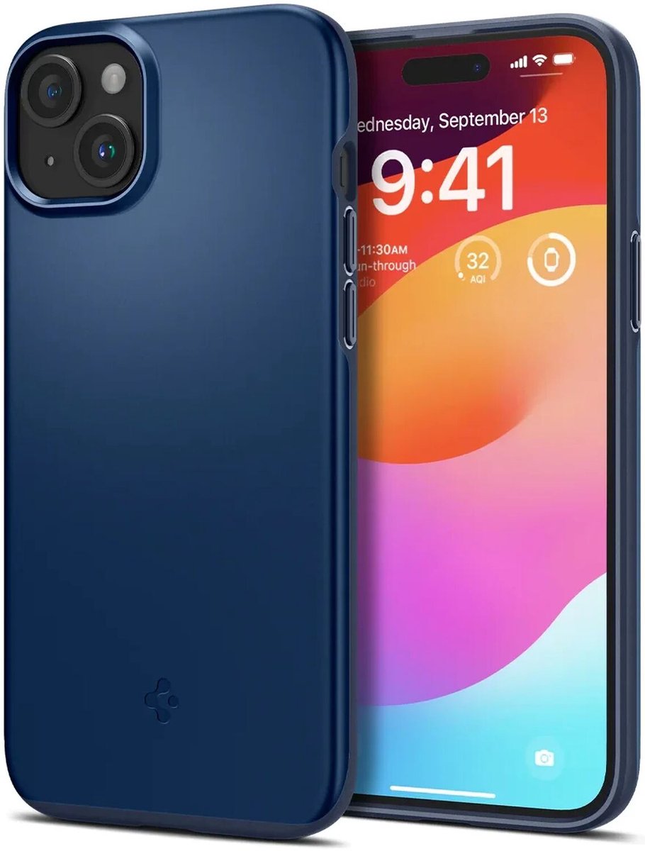 Spigen Thin Fit - navy blue - iPhone 15 Plus