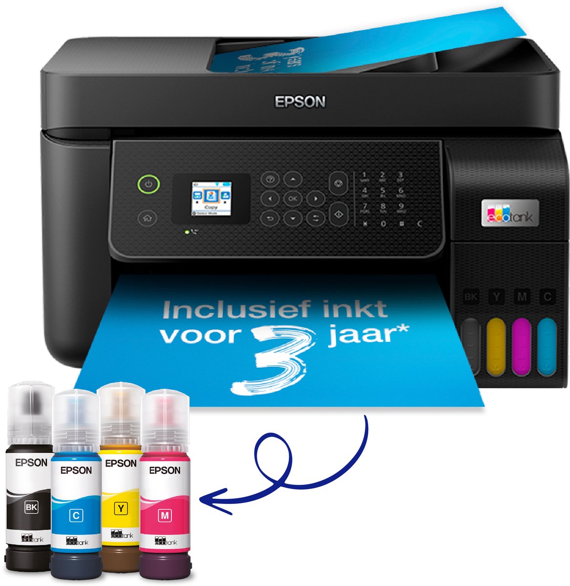 Epson EcoTank ET-4800 All in One Multifunktion - Farve - Blæk