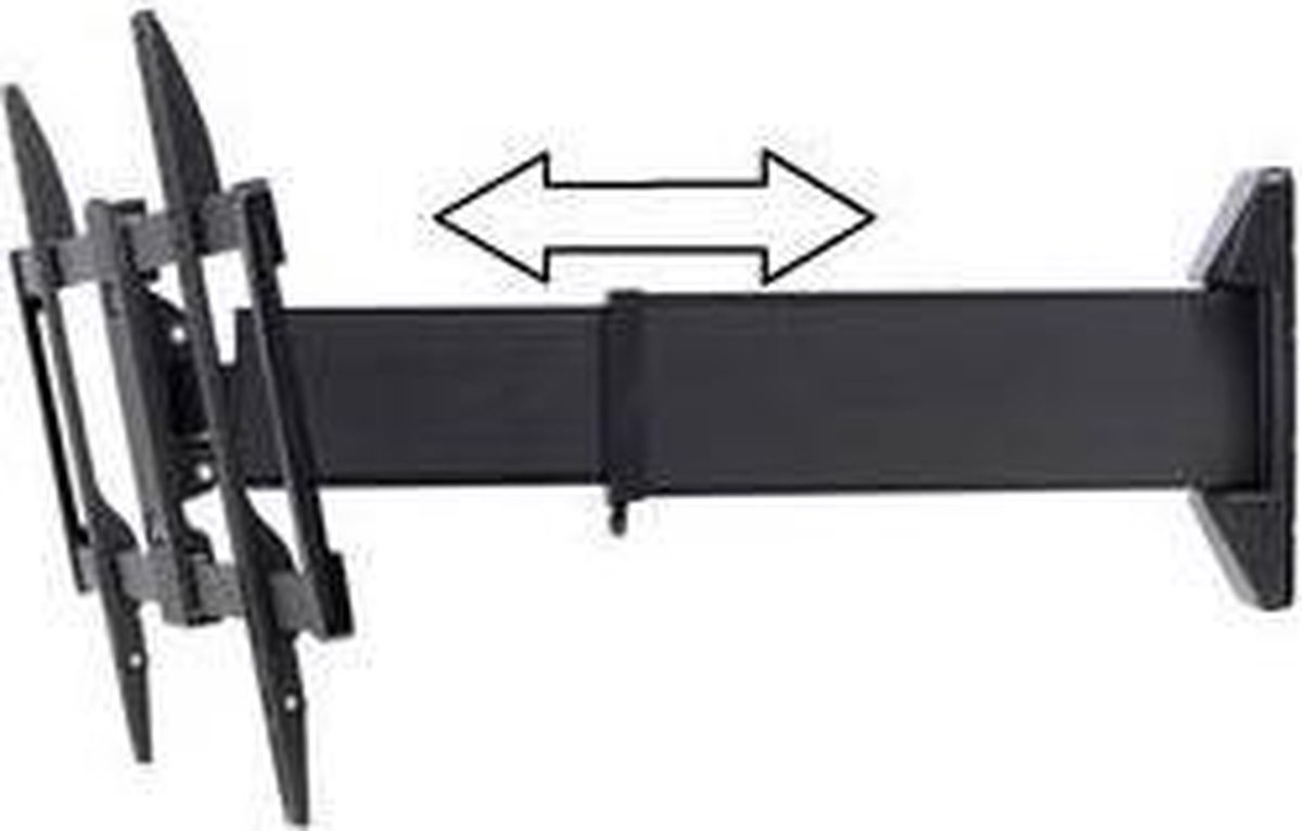Support mural TV SpeaKa Professional SP-4930872 94,0 cm (37) - 177,8 cm (70) inclinable, mobile, rotatif, extensible noir