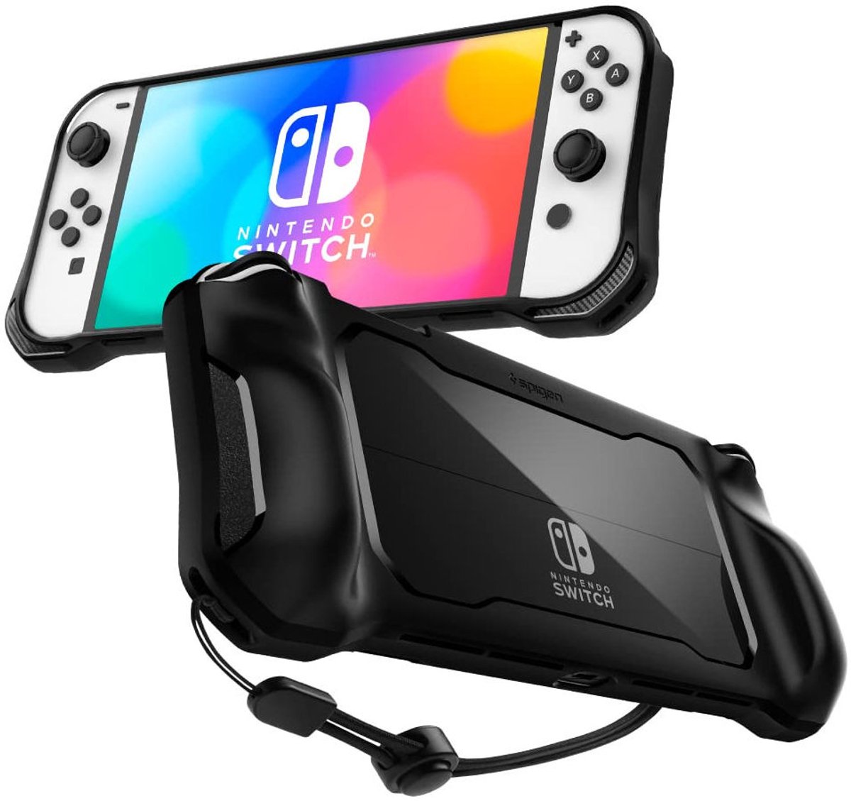 Spigen Rugged Armor - black - Nintendo Switch OLED - Cover - Nintendo Switch OLED