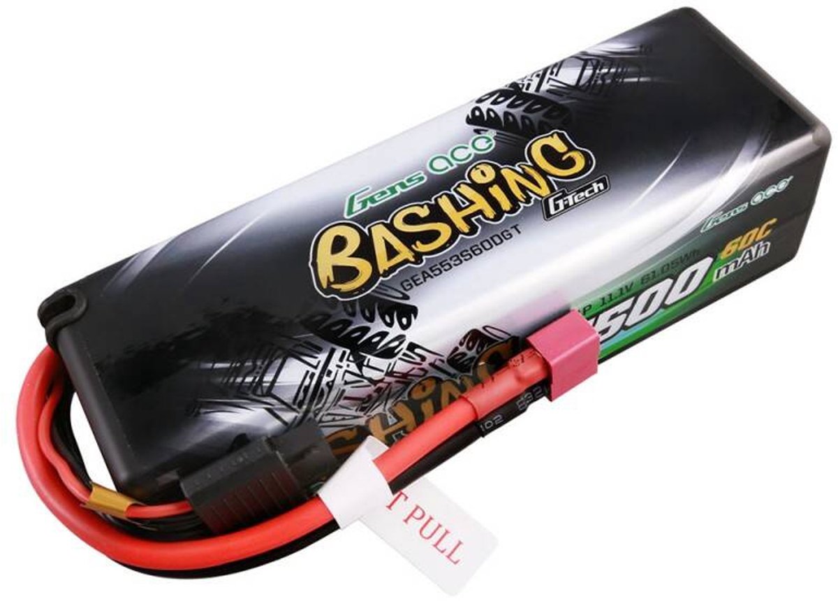 Gens ace &Tattu G-Tech 5500mAh 11.1V 3S1P 60C HardCase 15# car Battery