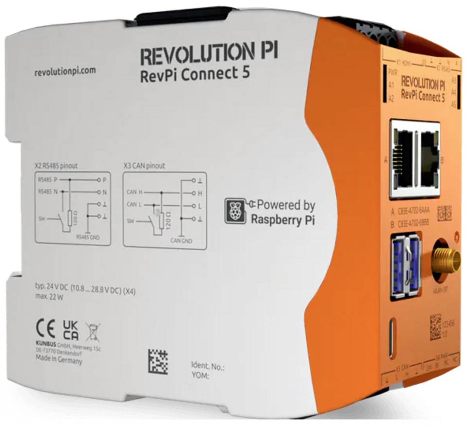 Revolution Pi by Kunbus RevPi Connect 5 100416 API - Module d'extension 24 V/DC