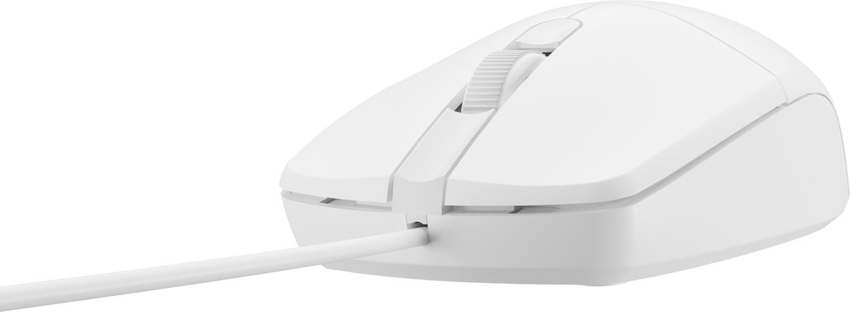 Natec Ruff 2 - mouse - USB - white - Mus - Optisk - 3 knapper - Hvid