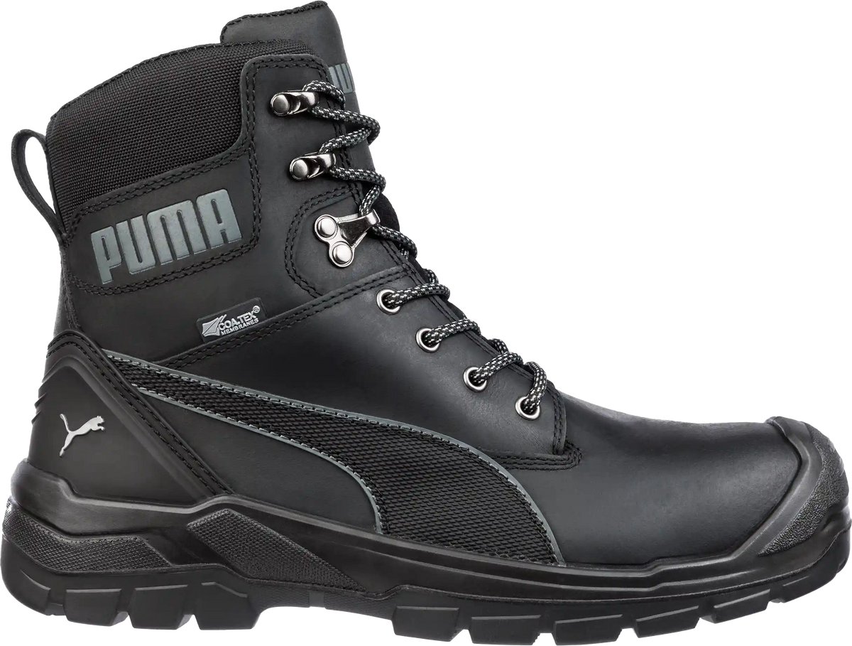 PUMA CONQUEST BLACK CTX HIGH S7S FO CI HI HRO SR 630730200000048 Chaussures de sécurité S7S Pointure (EU): 48 noir 1 paire(s)