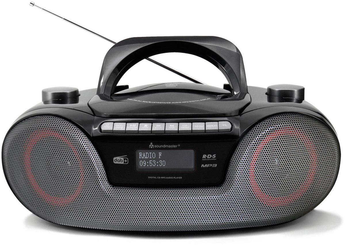 soundmaster SCD8300SW Radio-lecteur CD DAB+, FM DAB+, FM, Bluetooth, CD, MP3 noir