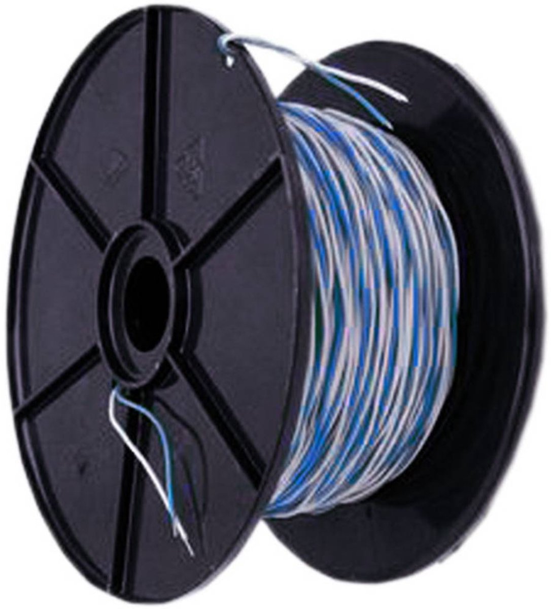 YV 2x0,8 sw/w Fil de câblage Yv 2 x 0.8 mm² 100 m