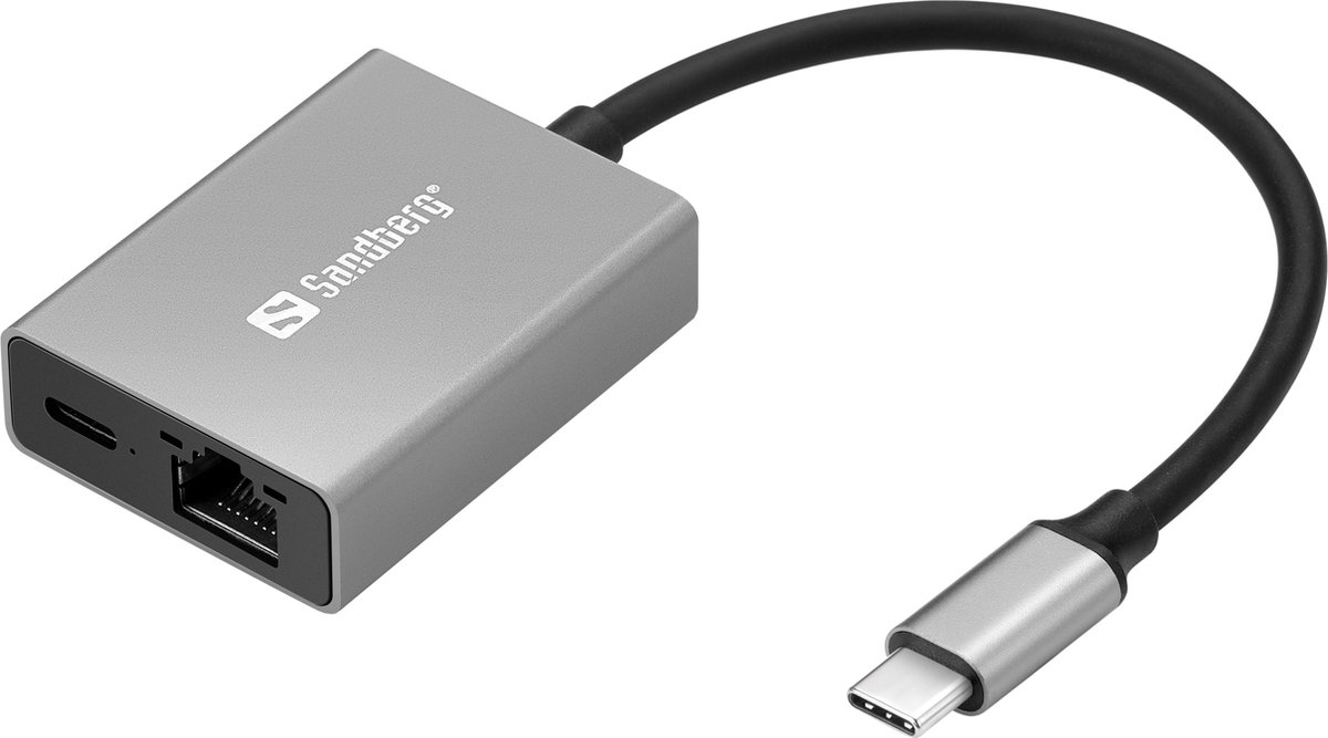 Sandberg USB-C Gigabit Network Adapter (with PD)