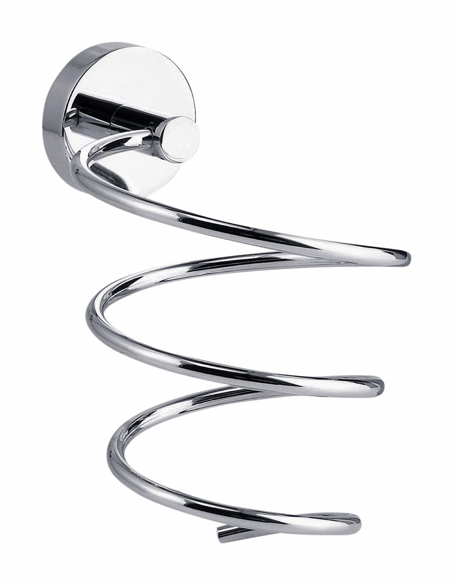 tesa 40325-00000-00 SMOOZ Support de sèche-cheveux colle chrome (brillant)