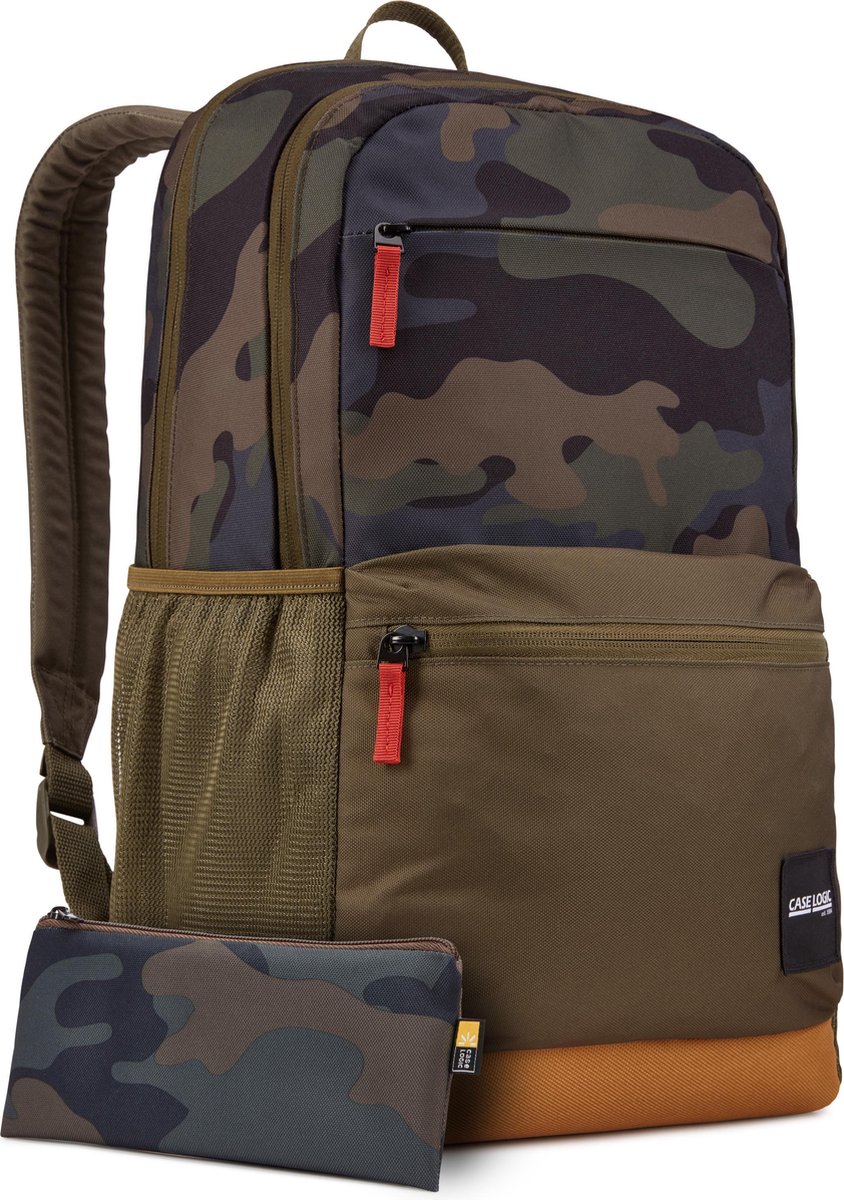 Case Logic School Backpack with Pencil Case 26L - Oliven camouflage