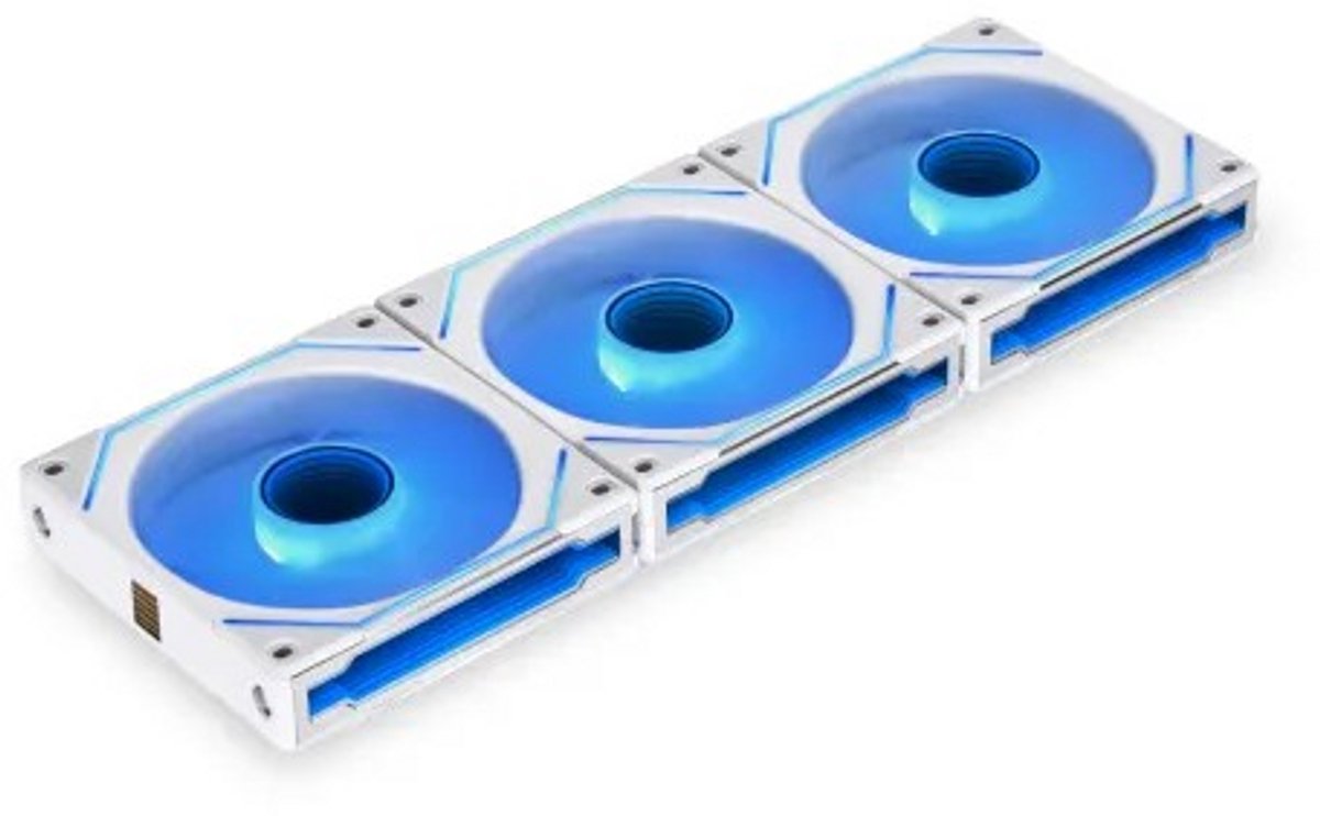 Lian Li UNI FAN SL-INFINITY Wireless (3-pack) - Kabinet køler - 120mm - Hvid med RGB LED lys - 30 dBA