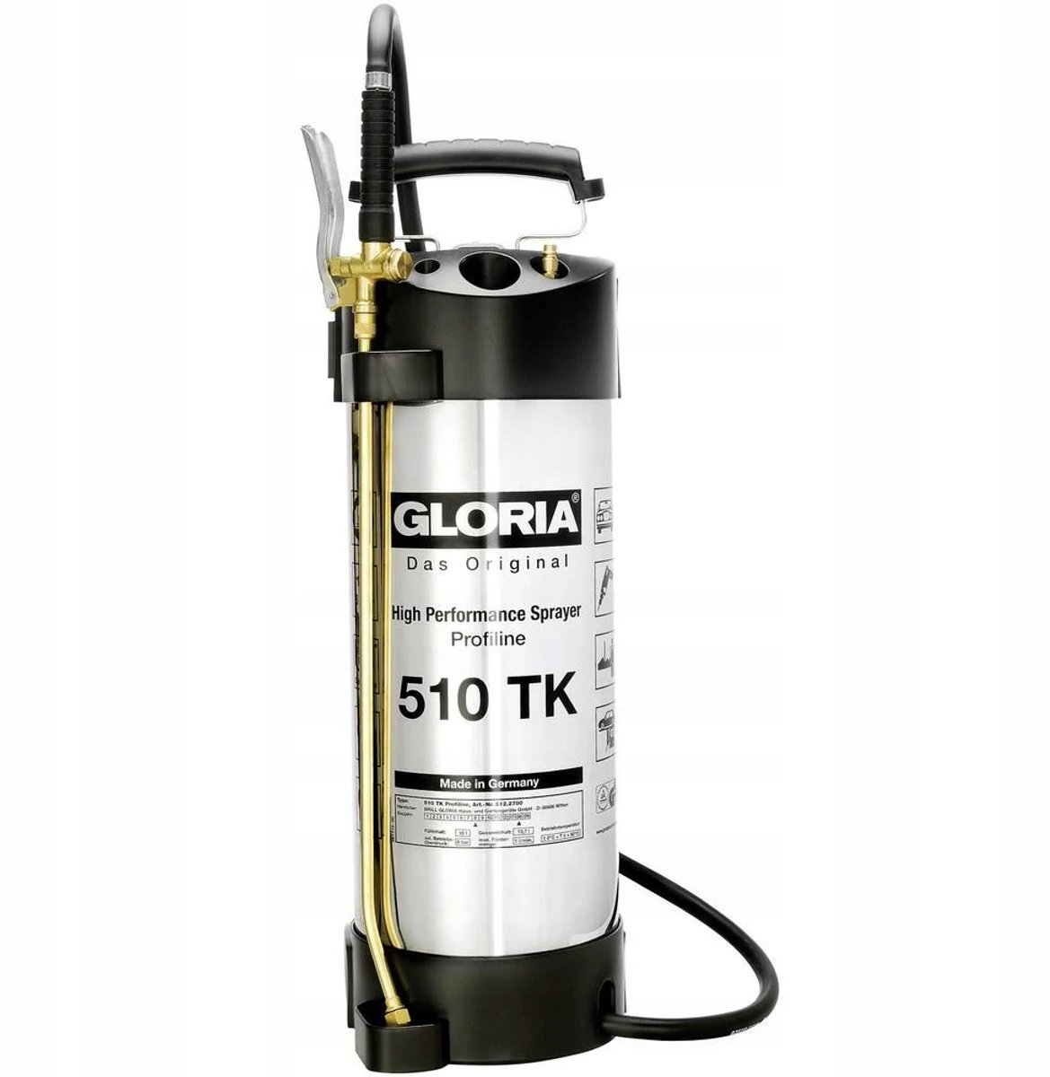 Gloria Haus und Garten 000512.2700 510 TK Profiline Pulvérisateur 10 l