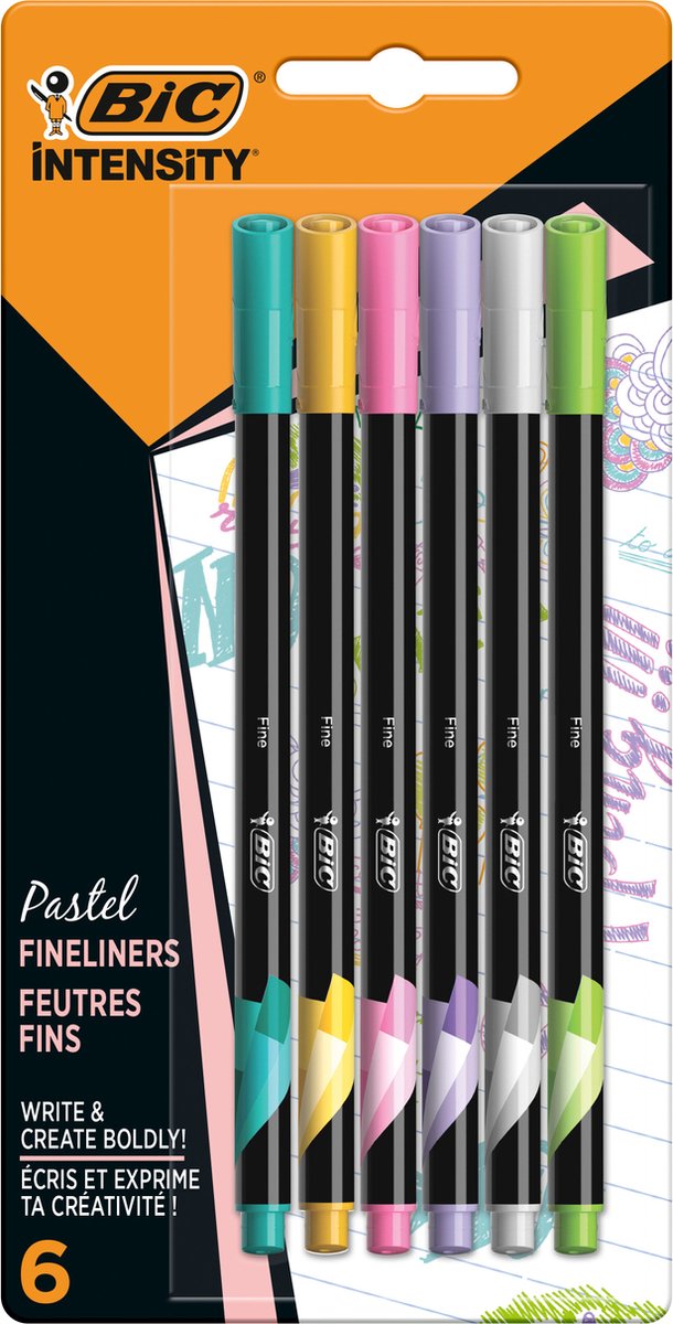BIC Intensity Fineliners Pastel 6 pcs.
