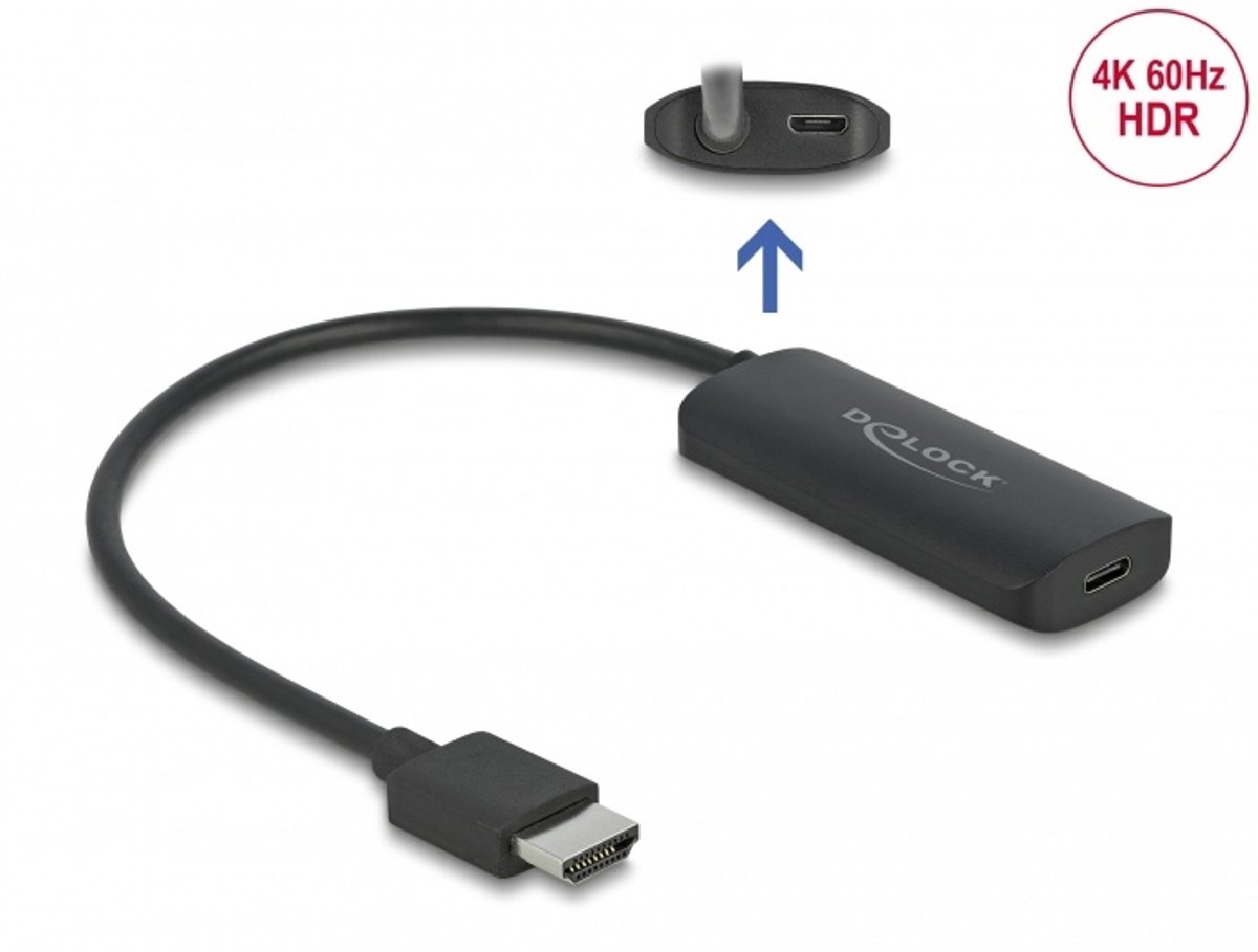 DeLOCK Adapter HDMI & Micro-USB to USB-C