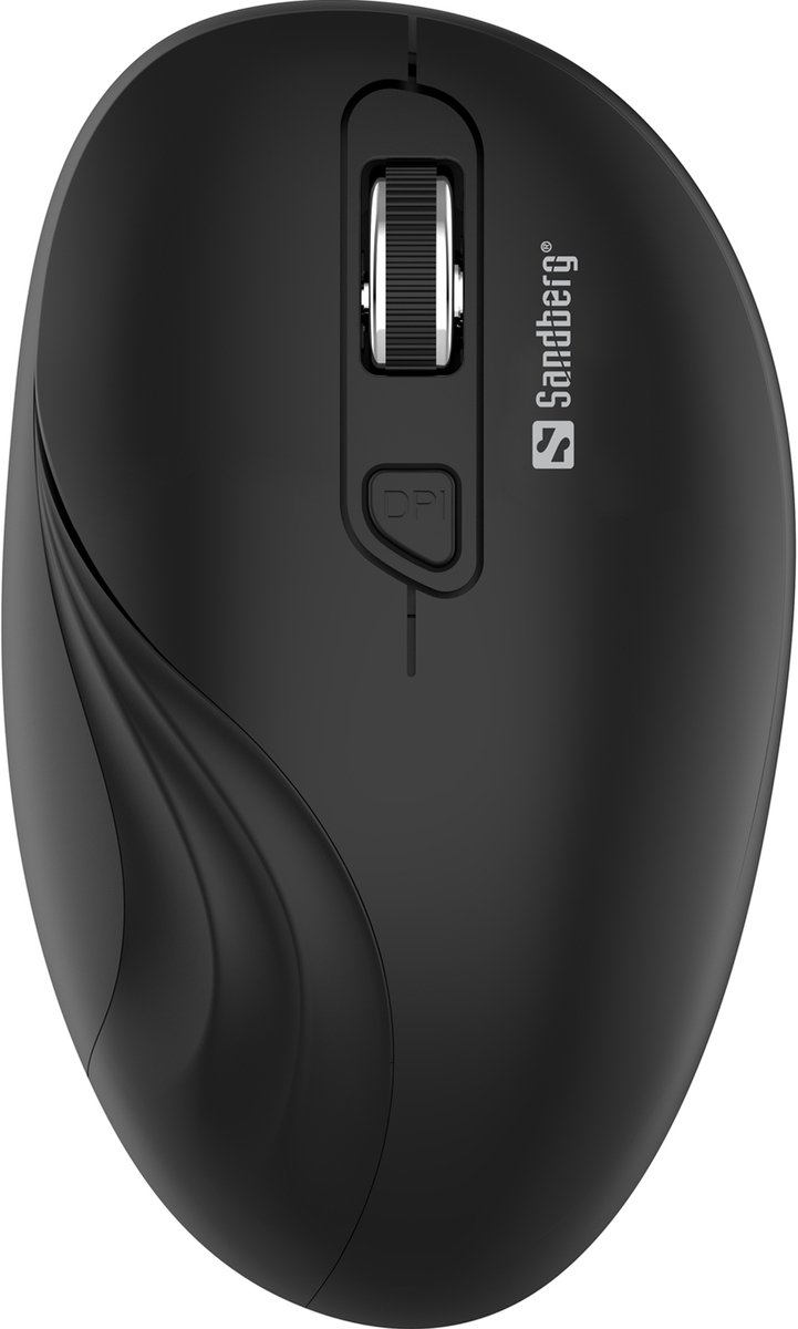 Sandberg Wireless Mouse - Mus - Optisk - 4 knapper - Sort