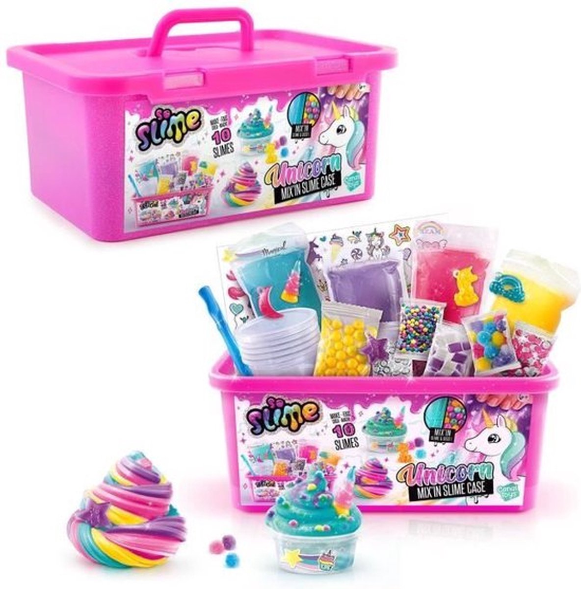So Slime Unicorn Mix'In Slime Case