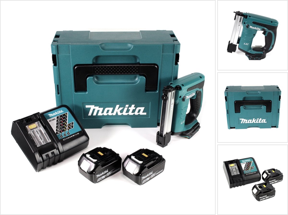 Makita DST221RTJ DST221RTJ Agrafeuse sans fil Longueur de lagrafe 10 - 22 mm