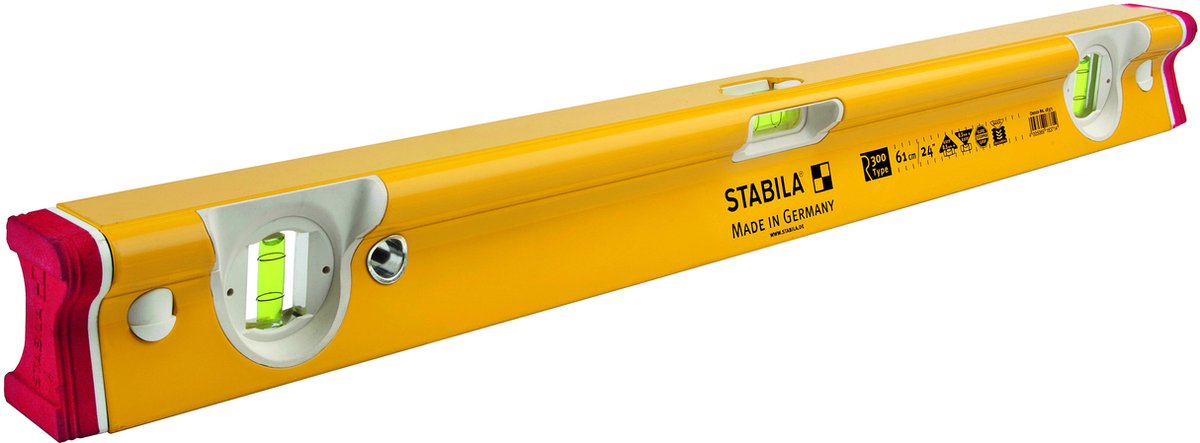 Stabila Type R 300 18450 Niveau à bulle en alliage léger 200 cm 0.5 mm/m