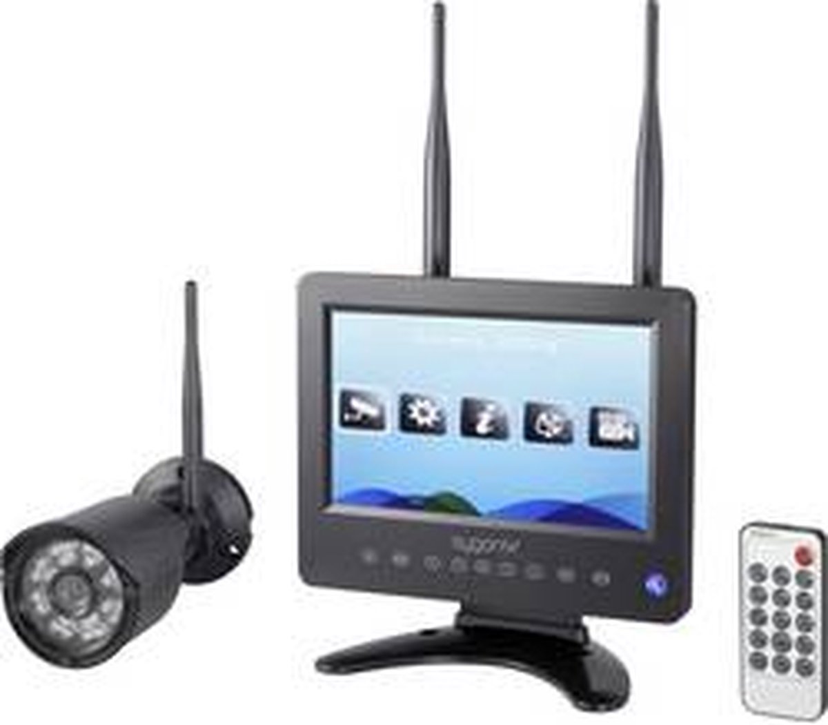Set pour caméra de surveillance Sygonix SY-4548736 4 canaux avec 1 caméra 1280 x 720 pixels 2.4 GHz