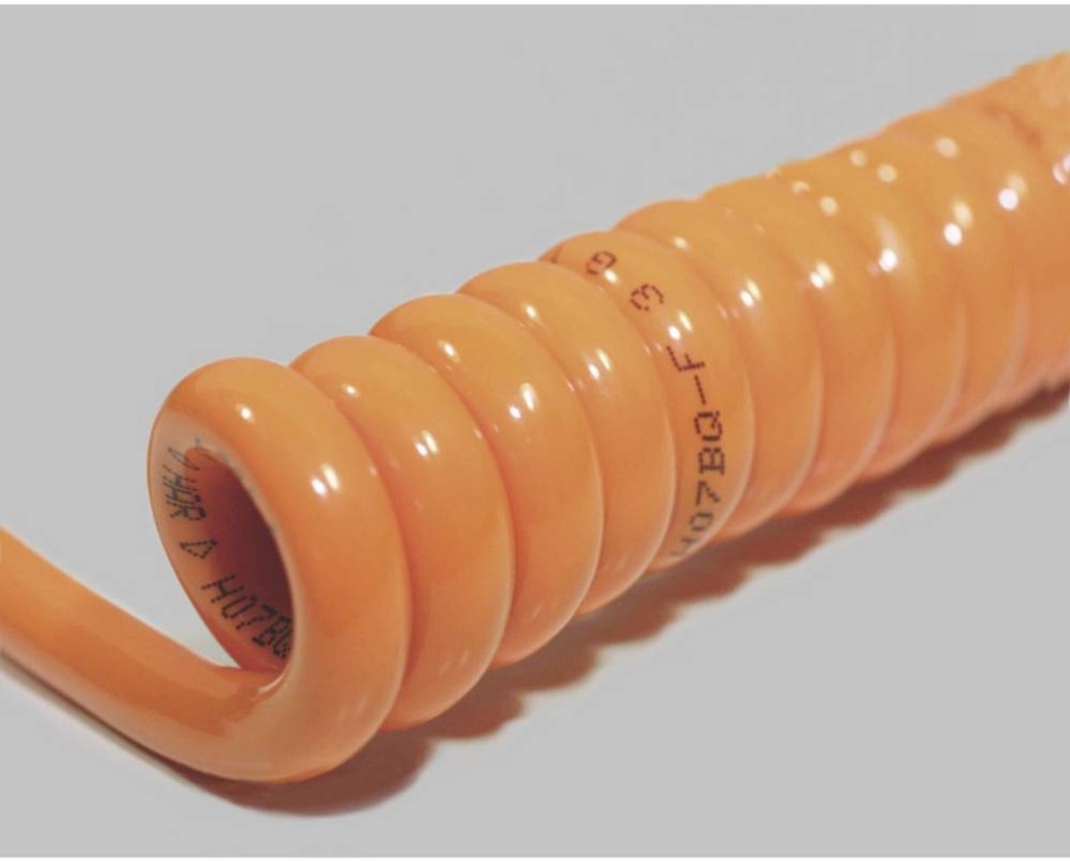 BKL Electronic 1506128 Câble spiralé H07BQ-F 800 mm / 3200 mm 7 G 1.50 mm² + 7 G 1.50 mm² orange 1 pc(s)