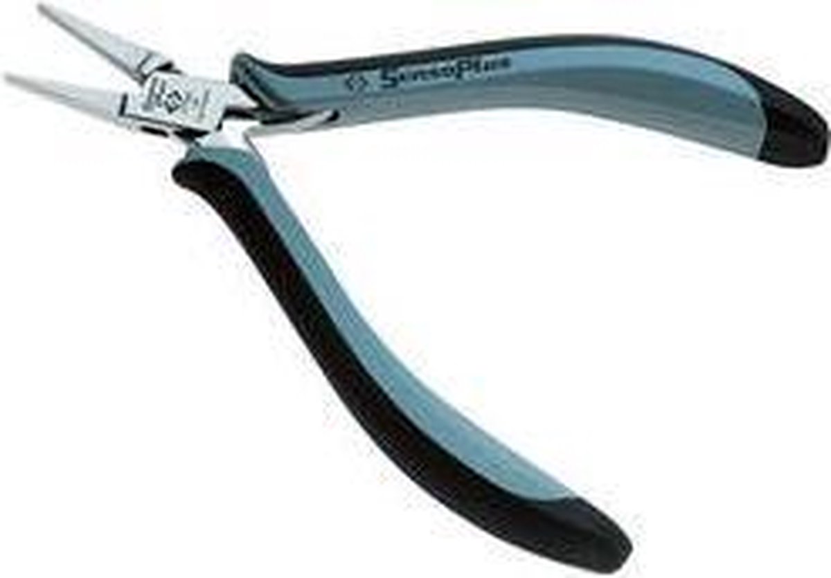 C.K T3770D 120 antistatique (ESD) Pince à becs plats droite Acier carbone 130 mm