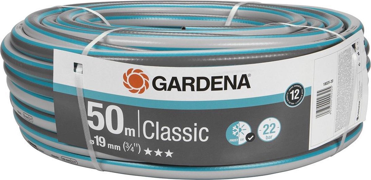 Tuyau darrosage 3/4 pouce GARDENA 18025-20 50 m gris, bleu