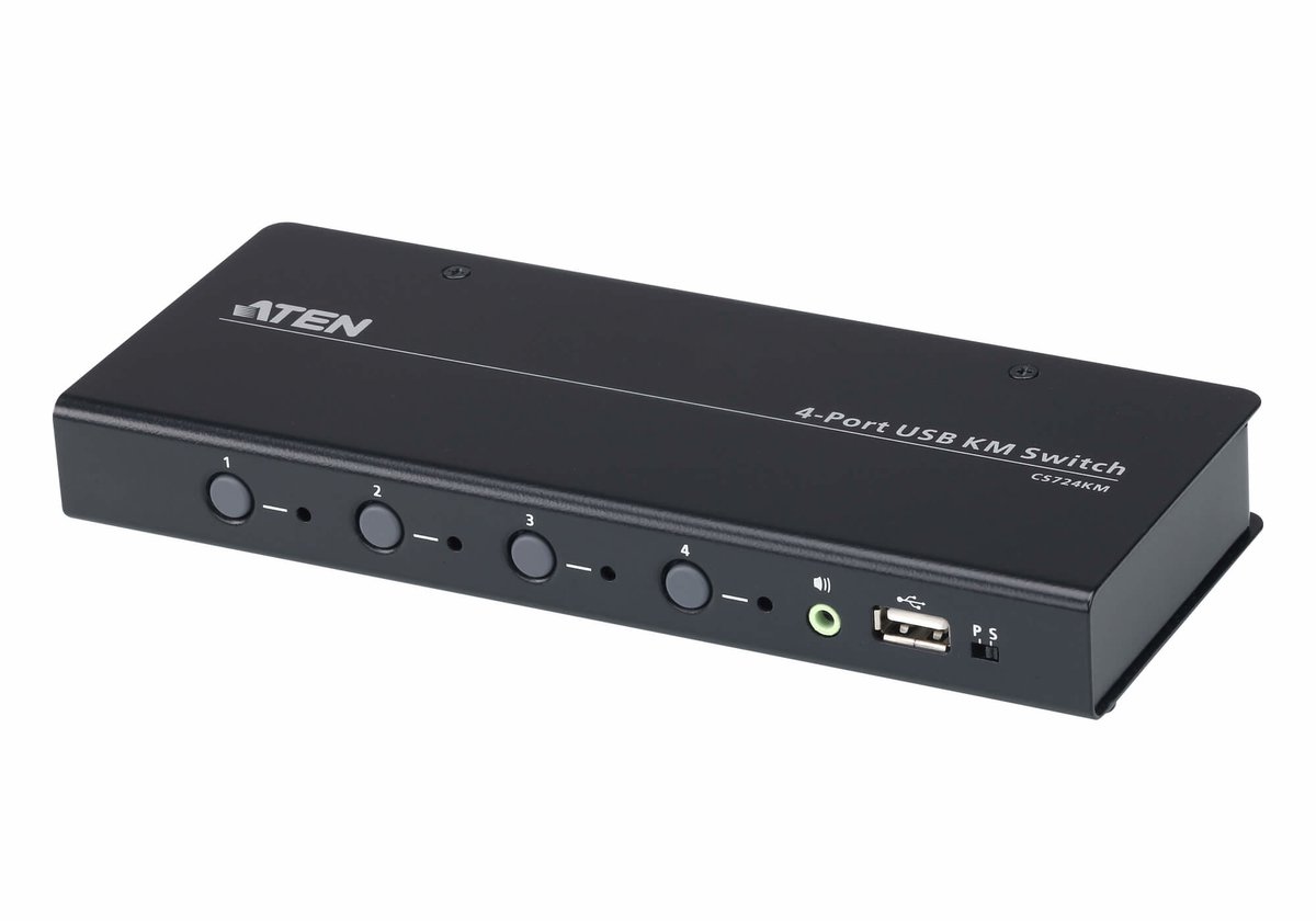 ATEN CS724KM - 4-port USB Boundless KM Switch (Cables included)