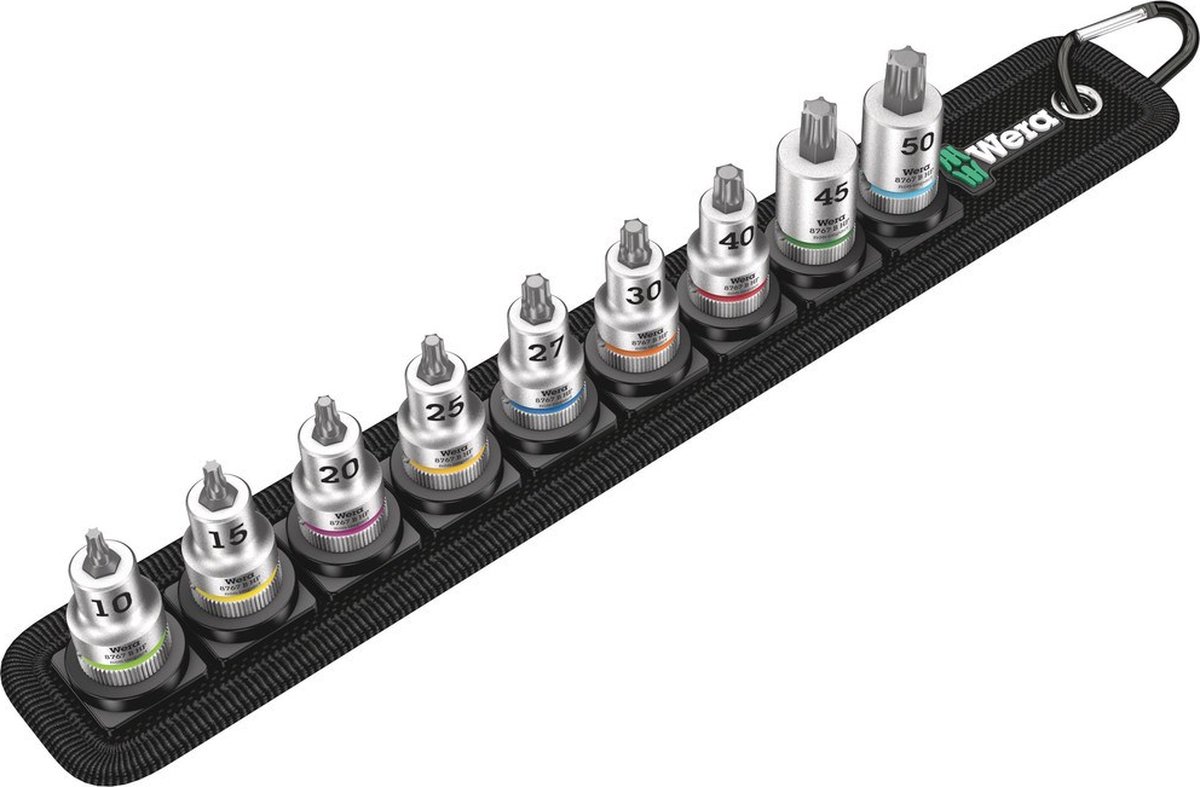 Wera Belt B 3 TORX® HF Jeu de douilles-embouts 3/8 (10 mm) 10 pièces 05003972001