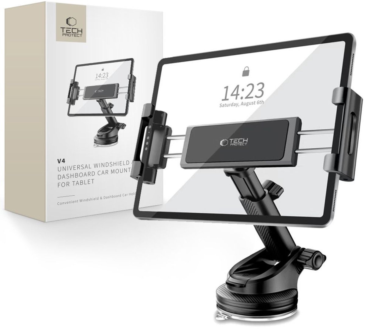 Tech-Protect V4 Cockpit Mount Tablet Car Mount Holder - Black