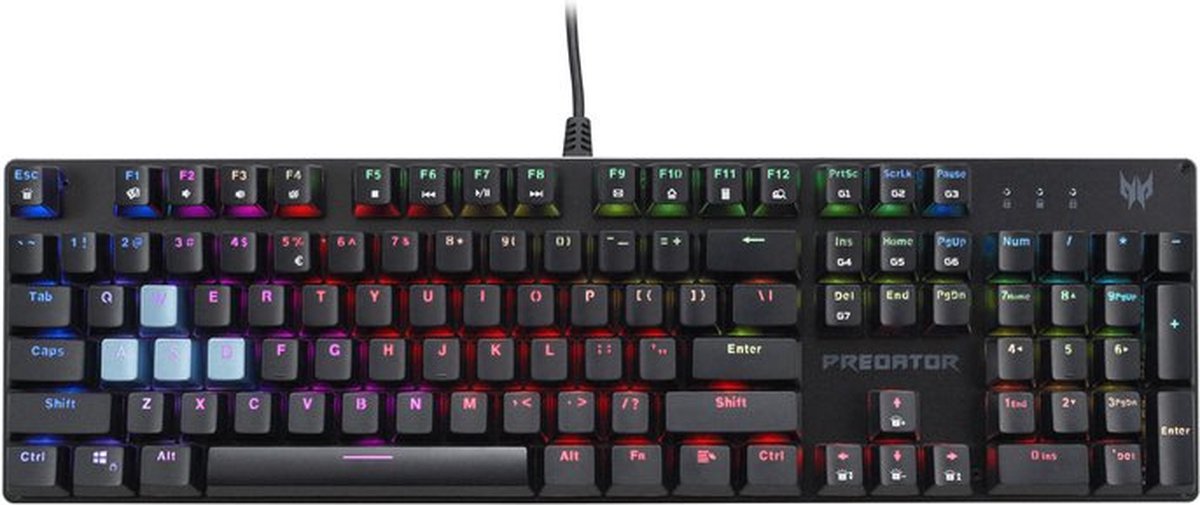 Acer Predator Aethon 303 - Gaming Tastatur - US International - Sort