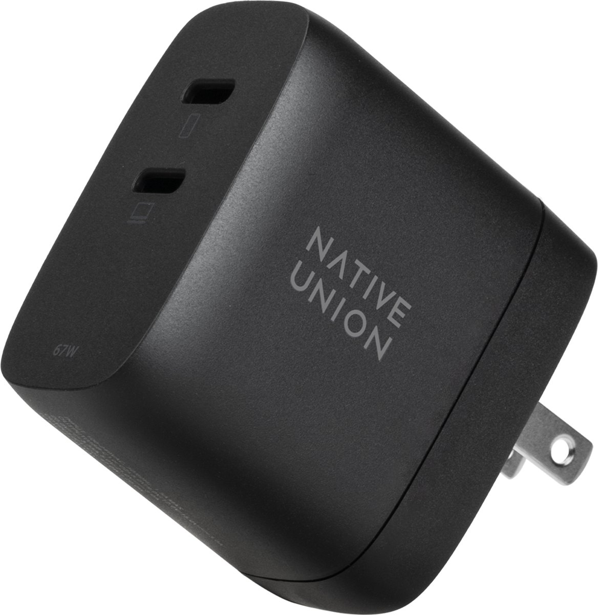 Native Union power adapter - GaN fast charger with international adapters - 24 pin USB-C - 67 Watt