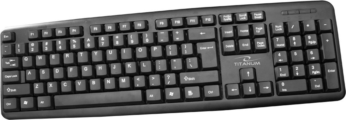 Esperanza TITANUM STANDARD USB KEYBOARD - Tastatur - Sort