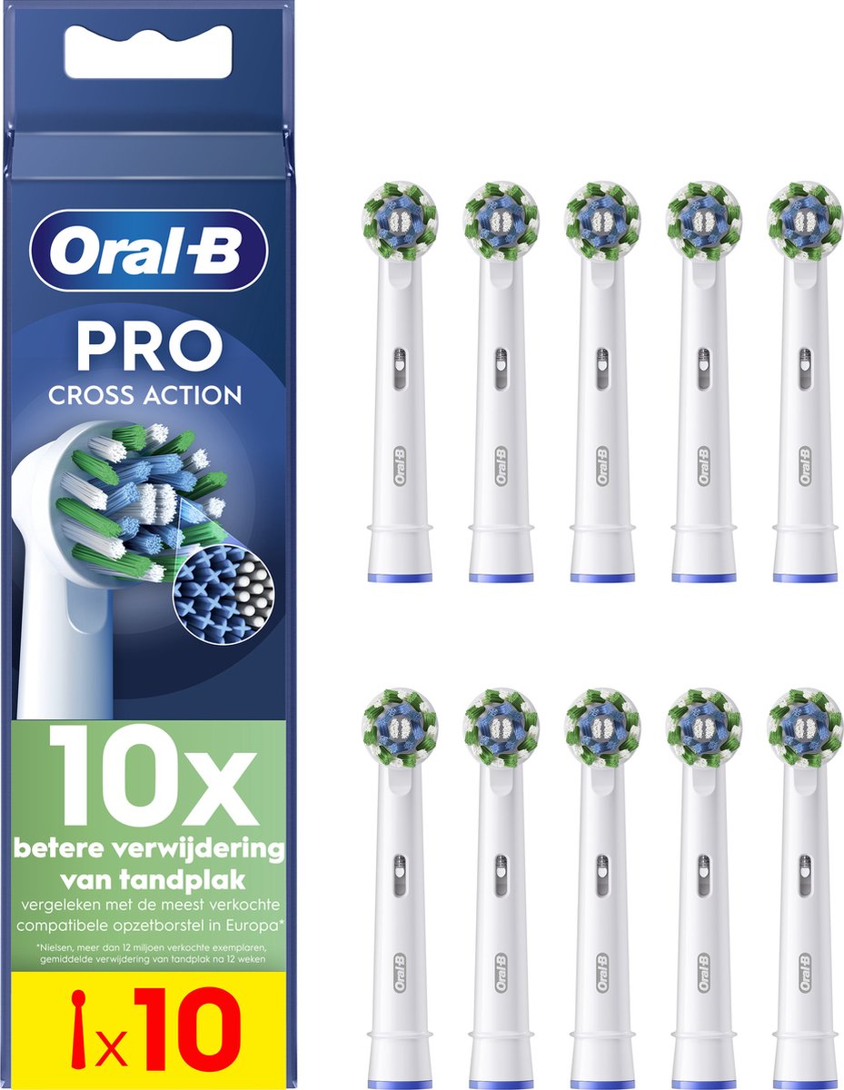 Oral-B Tandbørstehoveder Cross Action 10 pcs