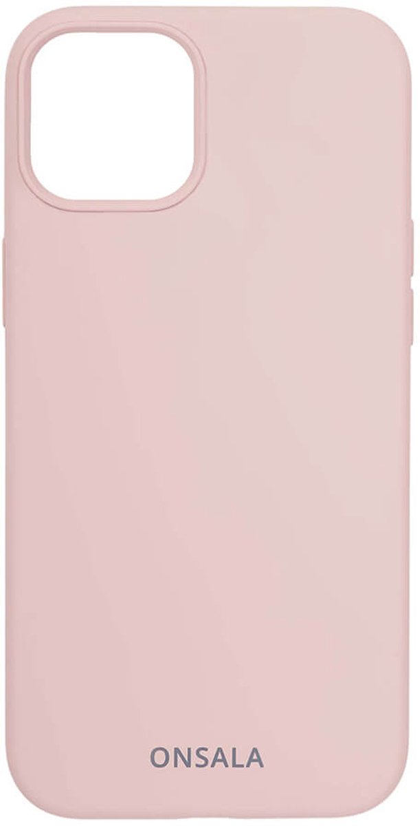 ONSALA Mobile Cover Silicone Sand Pink iPhone 13