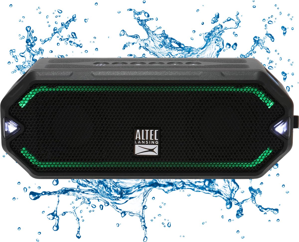 Altec Lansing Speaker IMW1200 HydraJolt RGB Waterproof Black
