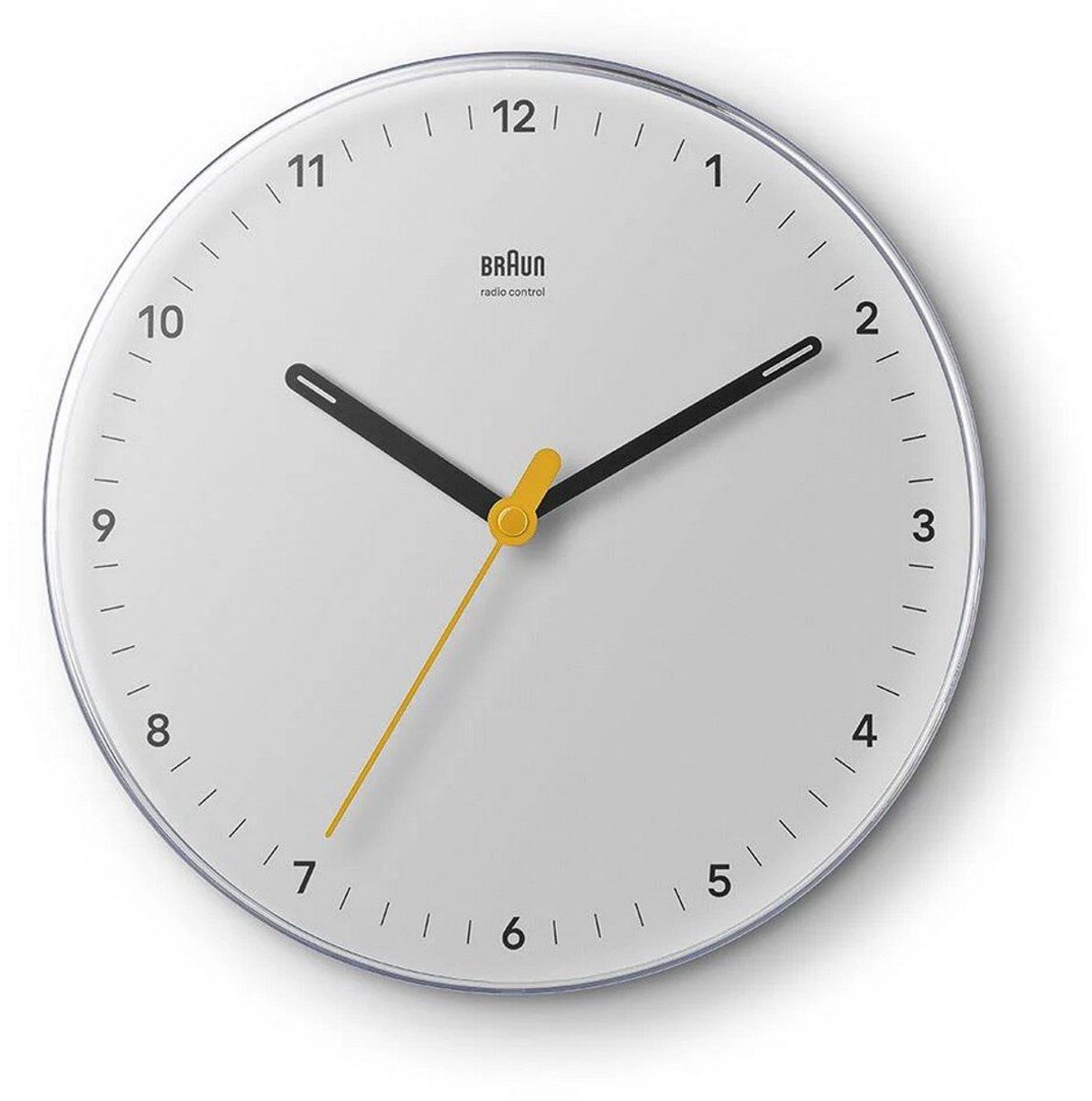 Horloge murale Braun 67685 radiopiloté(e) 230 mm blanc